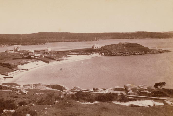 Historic image of the Former Marine Biological Station at Camp Cove in 1881.