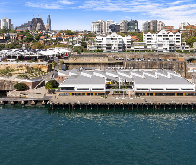 Aerial image of Sub Base Platypus in North Sydney.